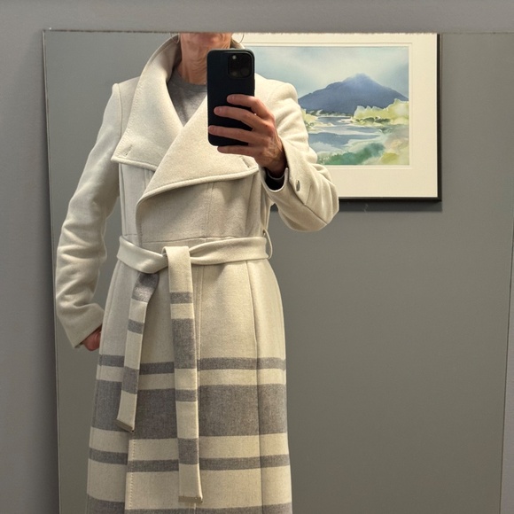 Ted Baker wool blend wrap coat, size 5 (8-10 US) - Picture 3 of 6